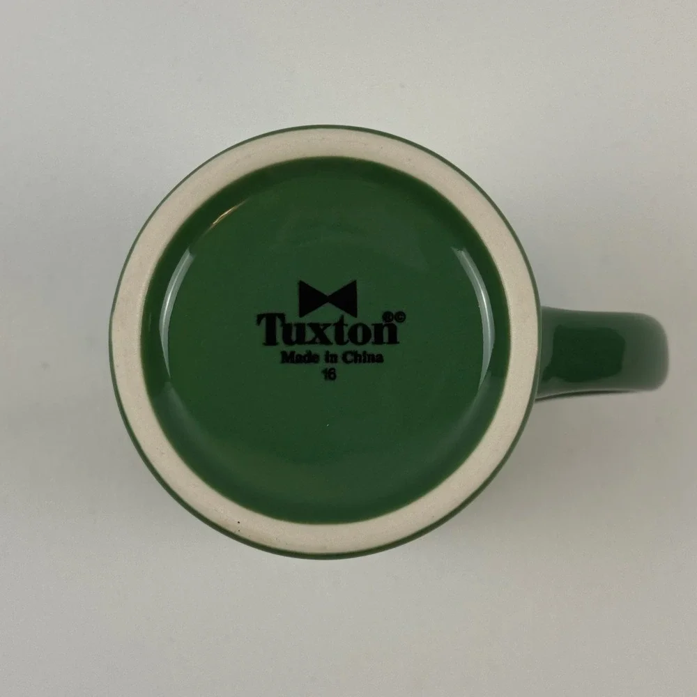 2 Waffle House 2016 Waffle Holidays Coffee Mugs Tuxton Green Gingerbread Man Set